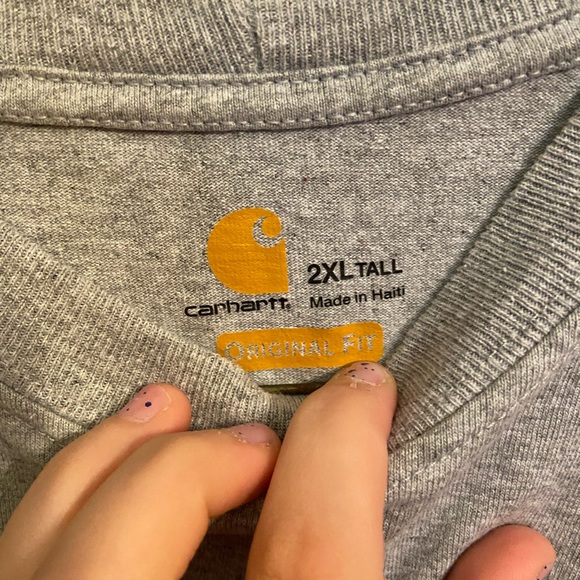 2XL tall carhartt grey great condition - Picture 2 of 2